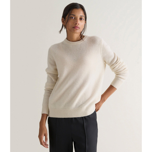 Jenni Kayne Sweaters - NWT! Jenni Kayne M Flynn 100% Cashmere Crewneck $325 Sweater Lightweight Ivory